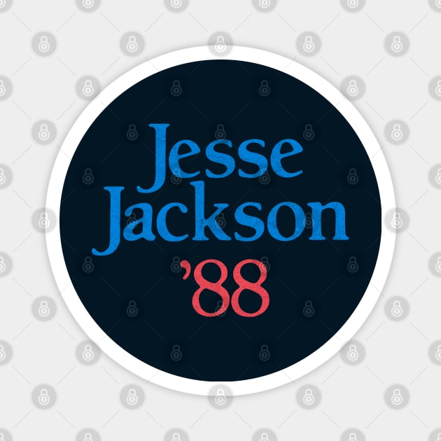 Vote Jesse Jackson 1988 Magnet by Turboglyde